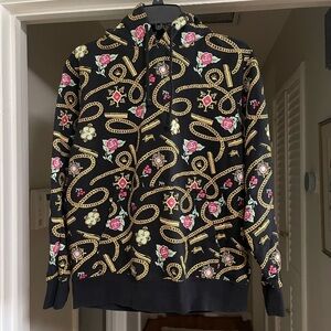 EUC Stussy Gold Chain Print Hoodie